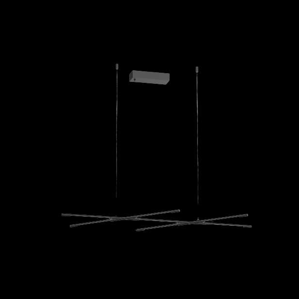 Tubular 7 Light Pendant Matt Black (Model A) - MD18001070-7ABLK