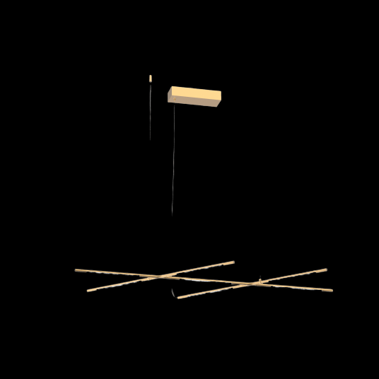 Tubular 7 Light Pendant Satin Gold (Model A) - MD18001070-7AGOL