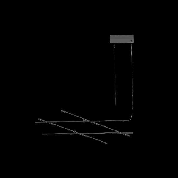 Tubular 8 Light Pendant Matt Black (Model C) - MD18001070-8CBLK