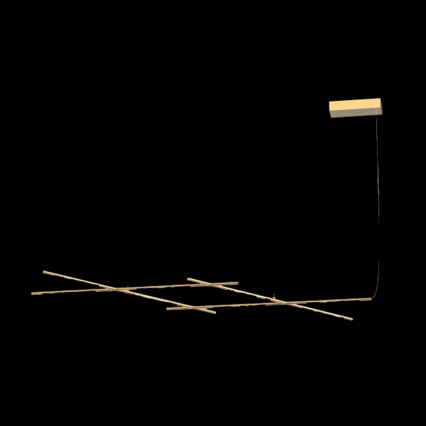 Tubular 8 Light Pendant Satin Gold (Model B) - MD18001070-8BGOL