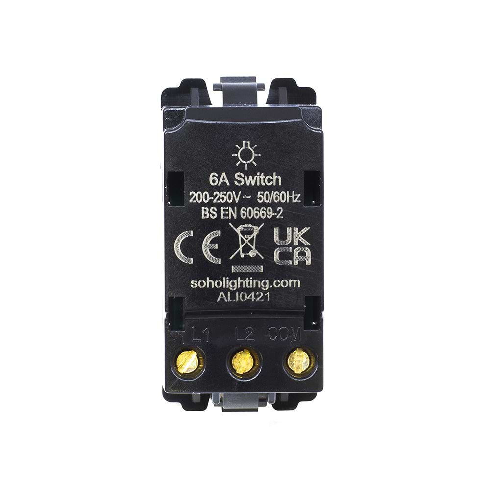 The Eldon Collection White Metal 6A Dummy CM-Grid Dimmer Switch Module