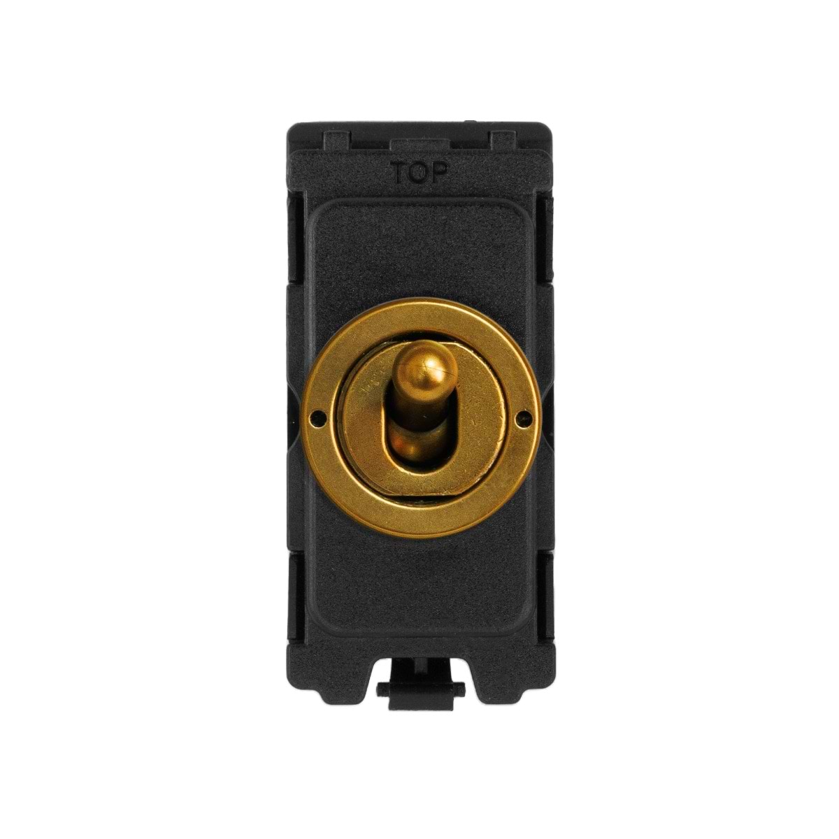 The Sloane Collection Antique Gold 20A 2 Way &Â Off Retractive CM-Grid Toggle Switch Module