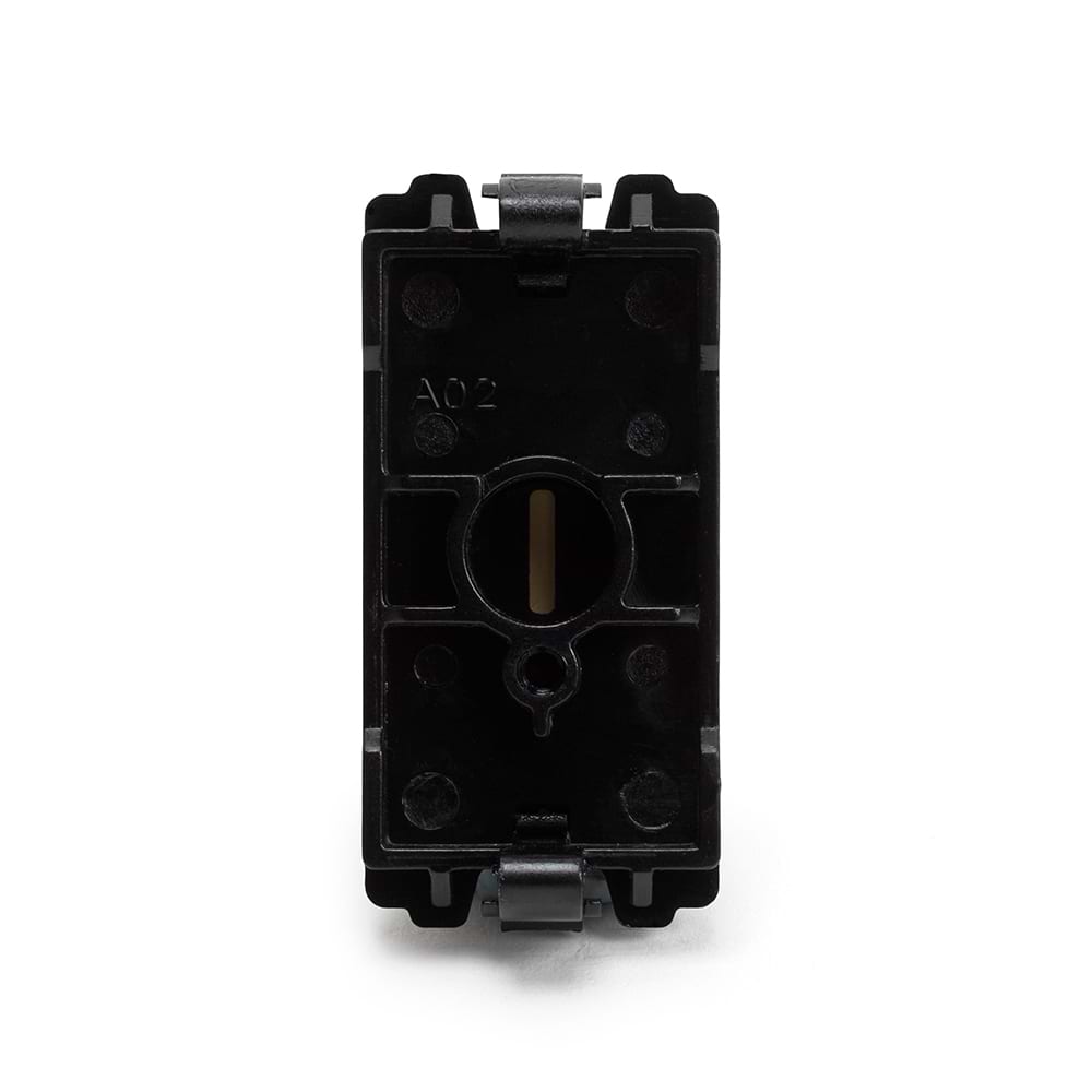 The Lombard Collection Brushed Chrome Blank RM-Grid Switch Module