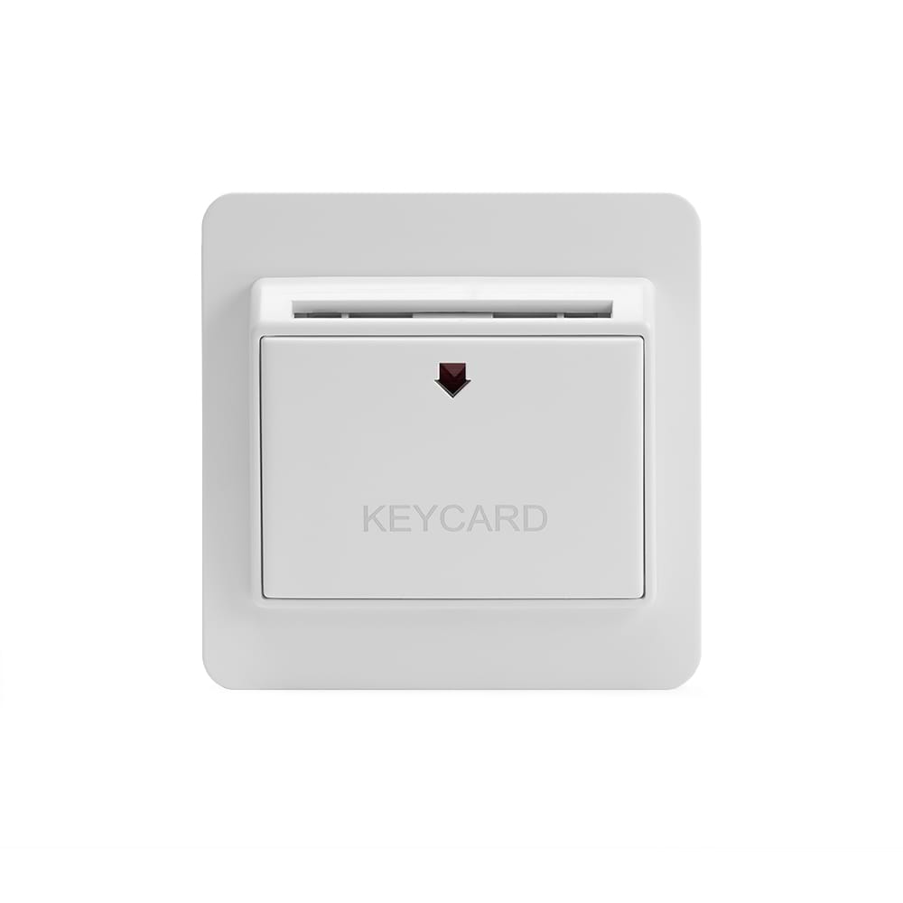 The Eldon Collection White Metal 32A Key Card Switch With White Insert