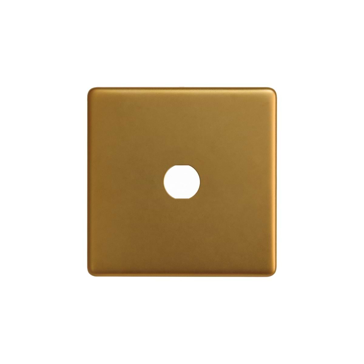 The Sloane Collection Antique Gold 1 Gang CM Circular Module Grid Switch Plate