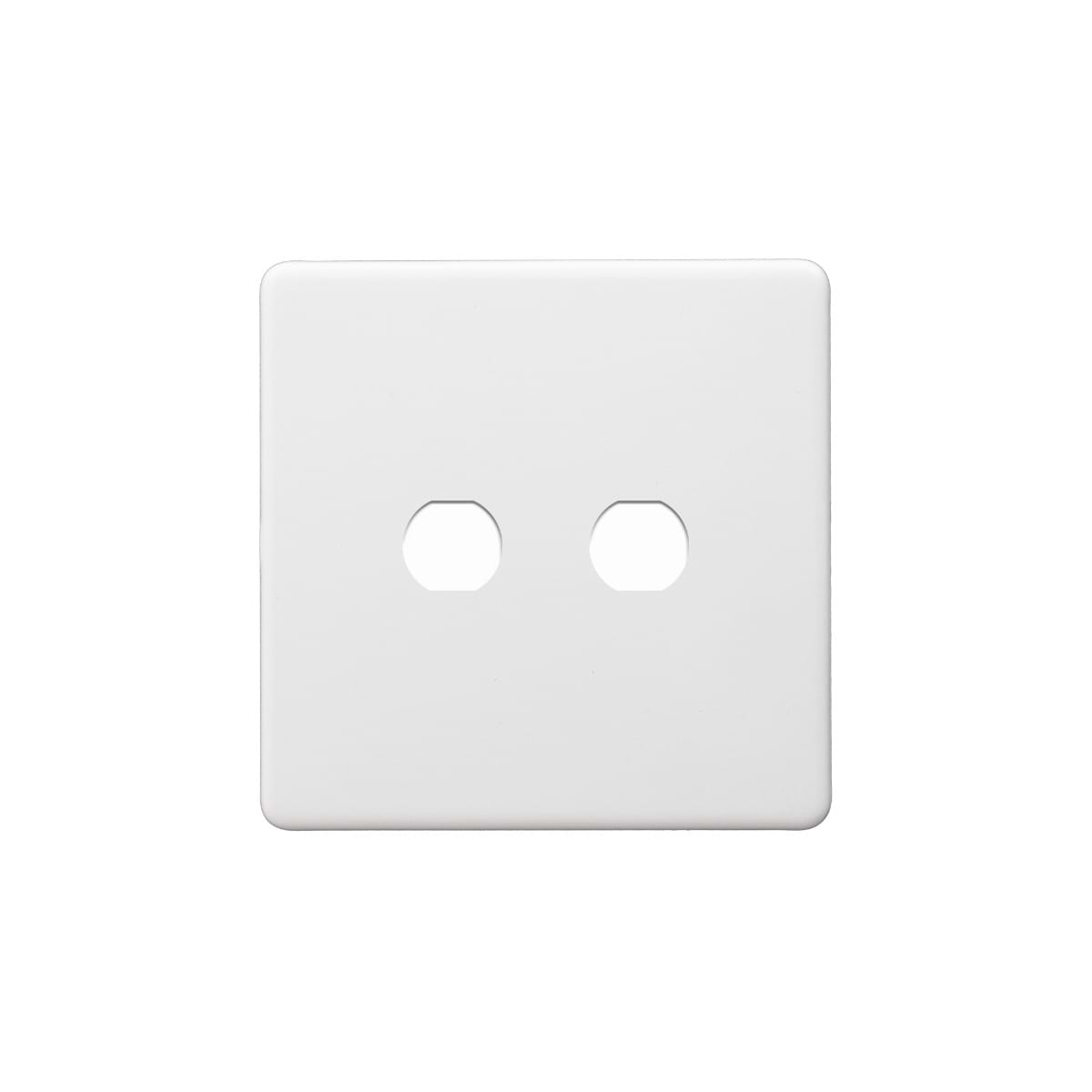 Soho Lighting Primed Paintable 2 Gang CM Circular Module Grid Plate
