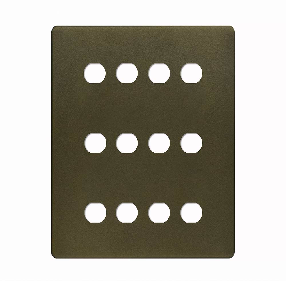 Soho Lighting Bronze 12 Gang CM Circular Module Grid Switch Plate