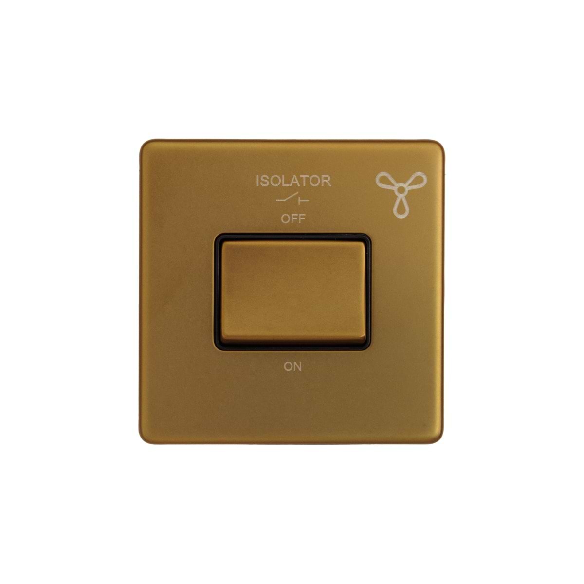 The Sloane Collection Antique Gold 3-Pole Extractor Fan Isolator Switch