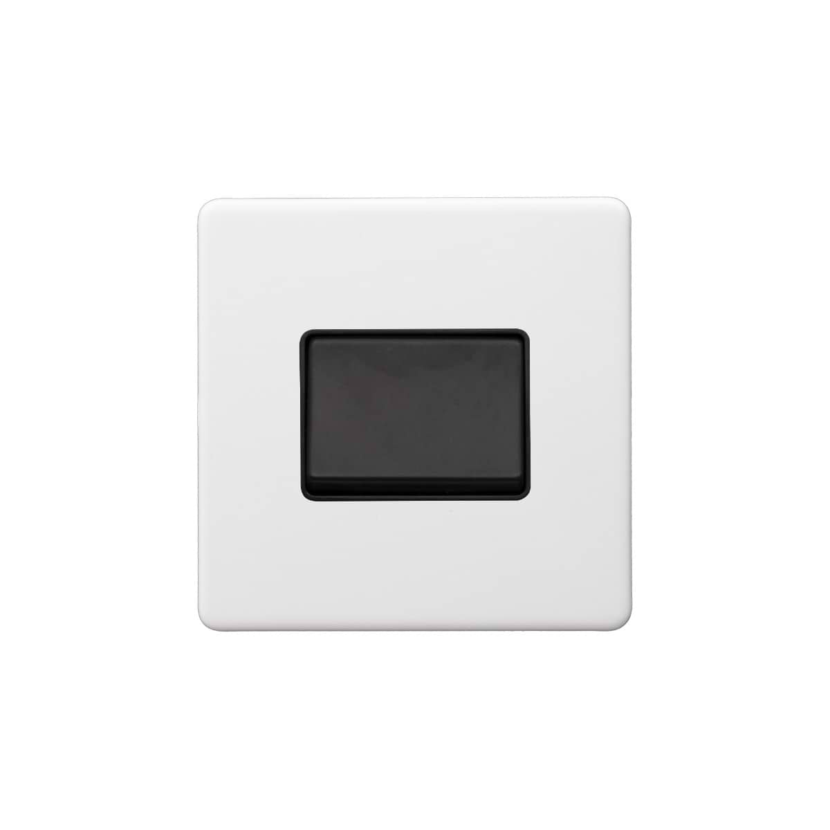 Soho Lighting Primed Paintable Extractor Fan Isolator Switch with Matt Black Switch