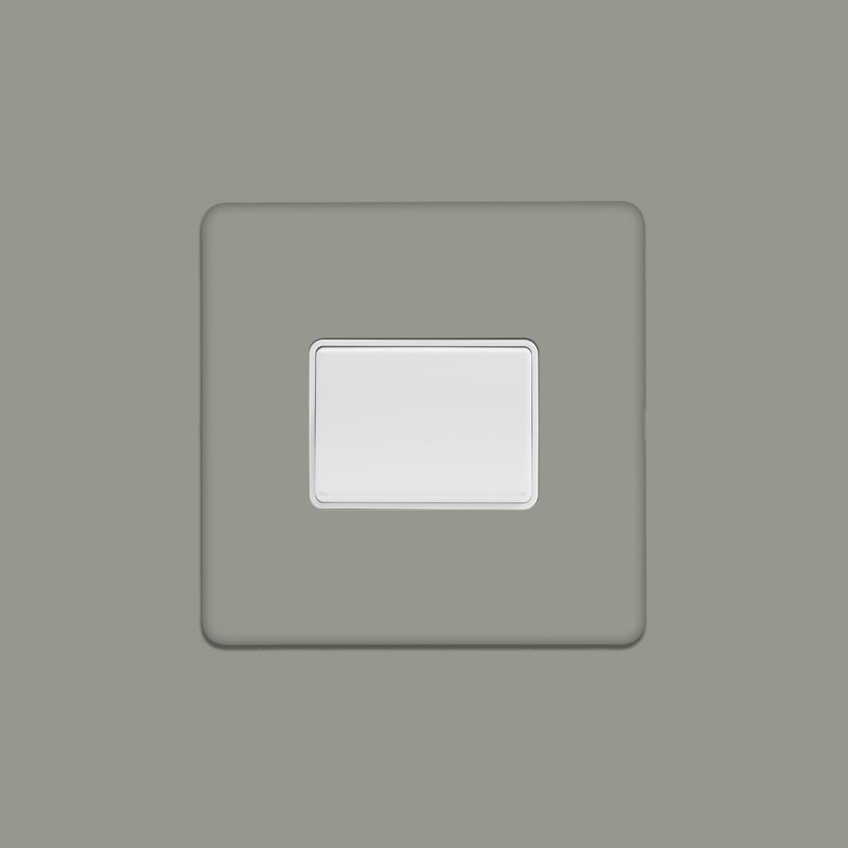 Soho Lighting Primed Paintable Extractor Fan Isolator Switch with White Switch