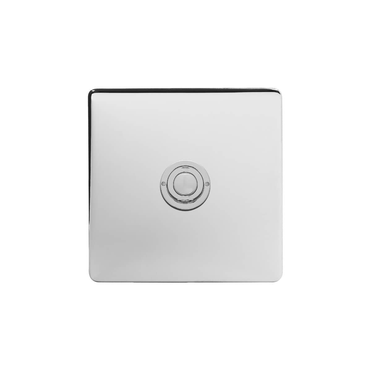 Soho Lighting Polished Chrome 1 Gang 6A 2 Way Retractive Push Button Switch