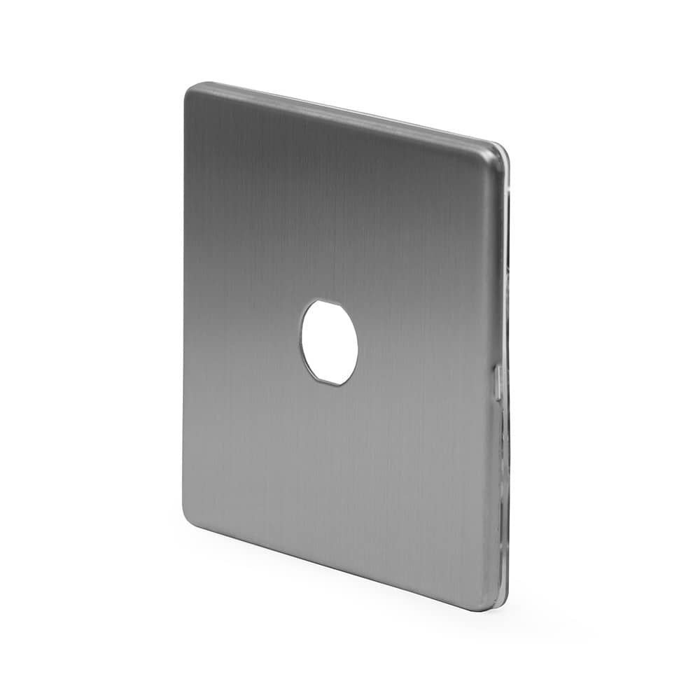 The Lombard Collection Brushed Chrome 1 Gang LT3 Toggle Plate ONLY