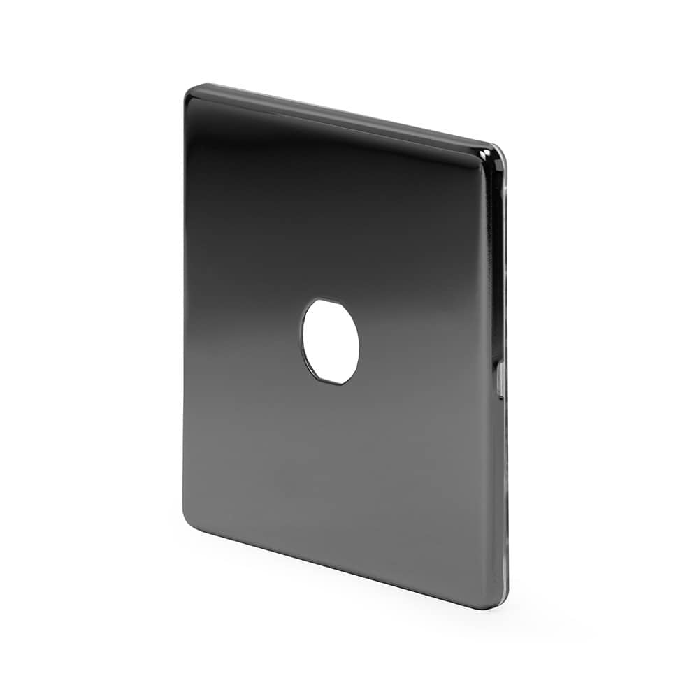 The Connaught Collection Black Nickel 1 Gang LT3 Toggle Plate ONLY