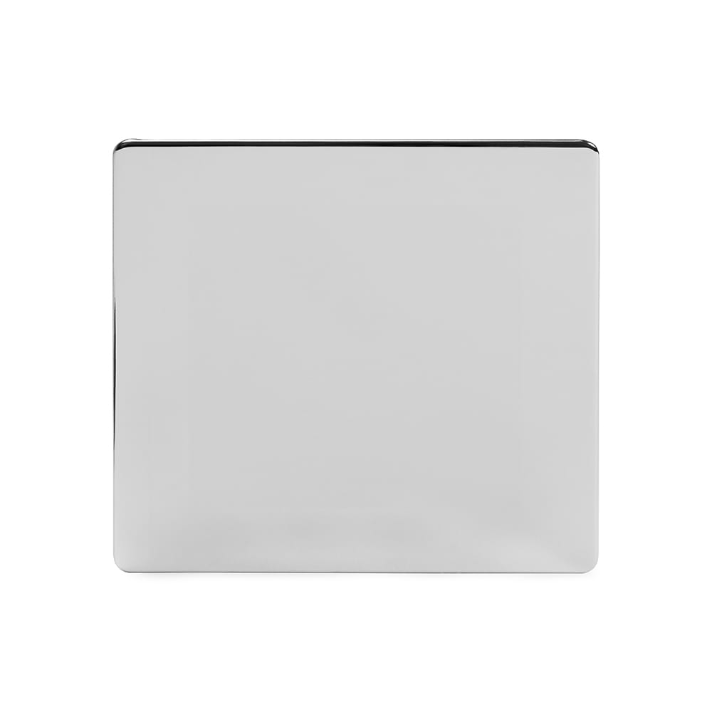 Soho Lighting Polished Chrome 6 Gang Large Blanking Plate