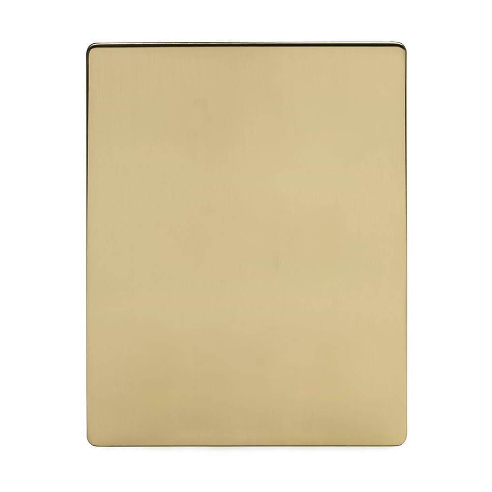 Soho Lighting Brushed Brass 9 Gang Extra Large Blanking Plate