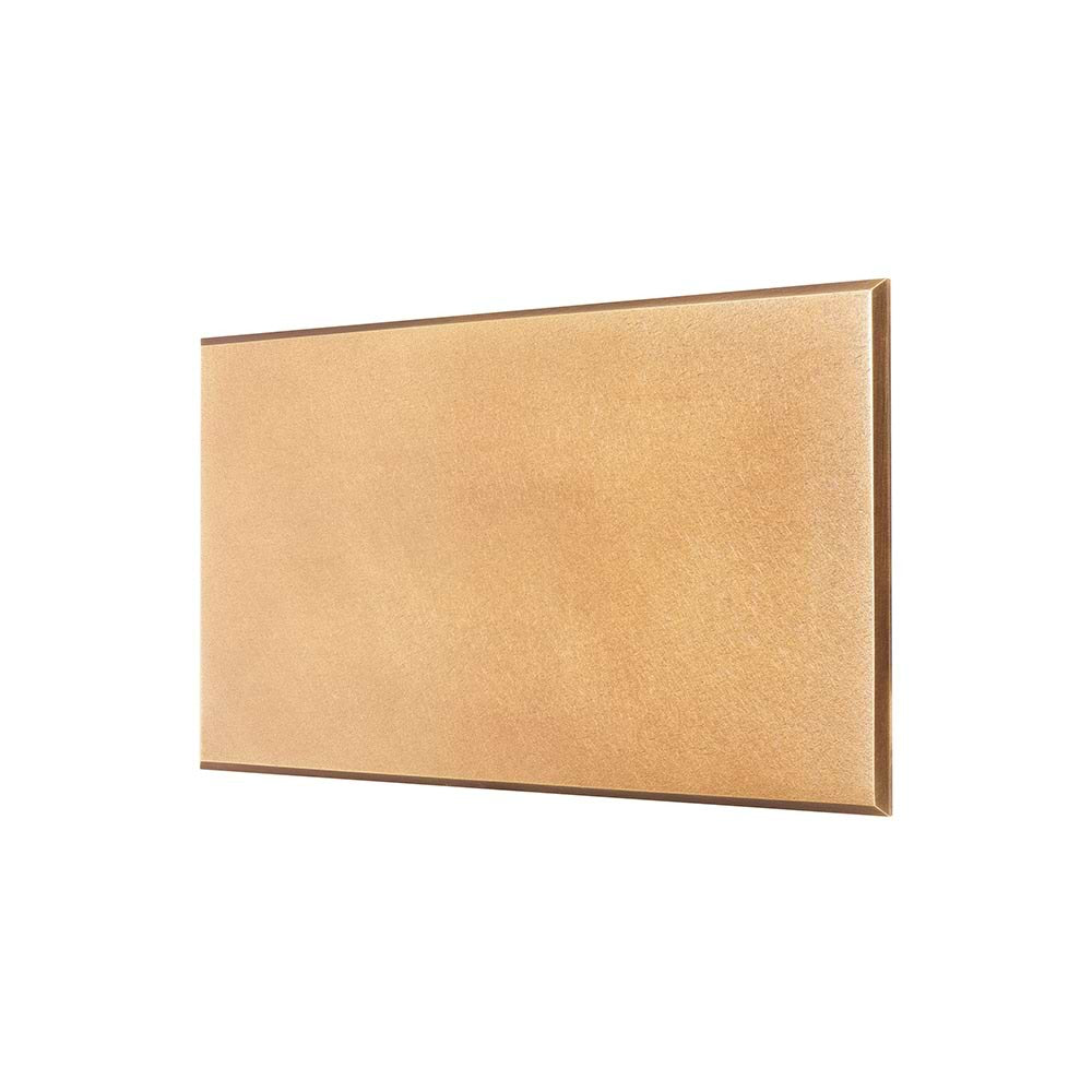 Natural Brass Double Blank Plate - The Palaces Collection
