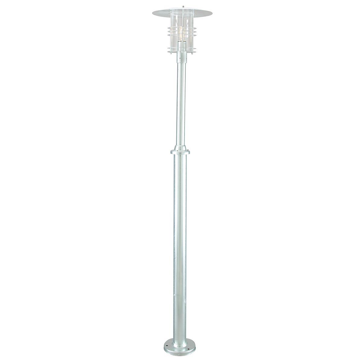 Stockholm 1 Light Grande Lamp Post – Galvanised