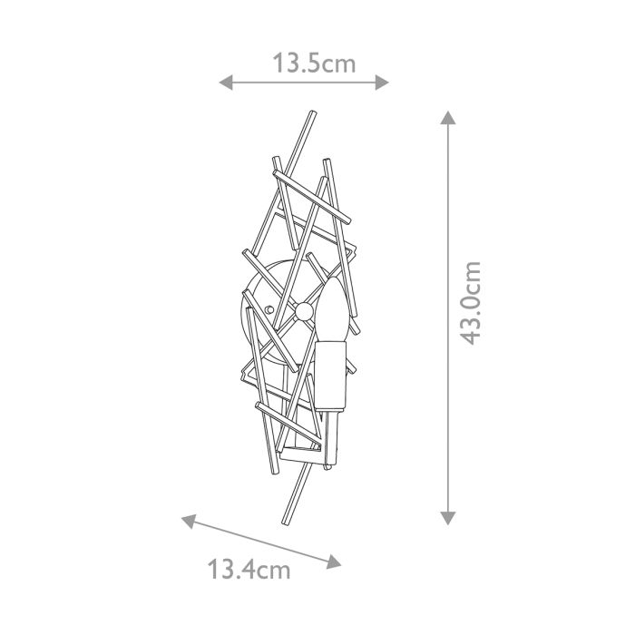 Taiko 1 Light Wall Light - Olde Bronze