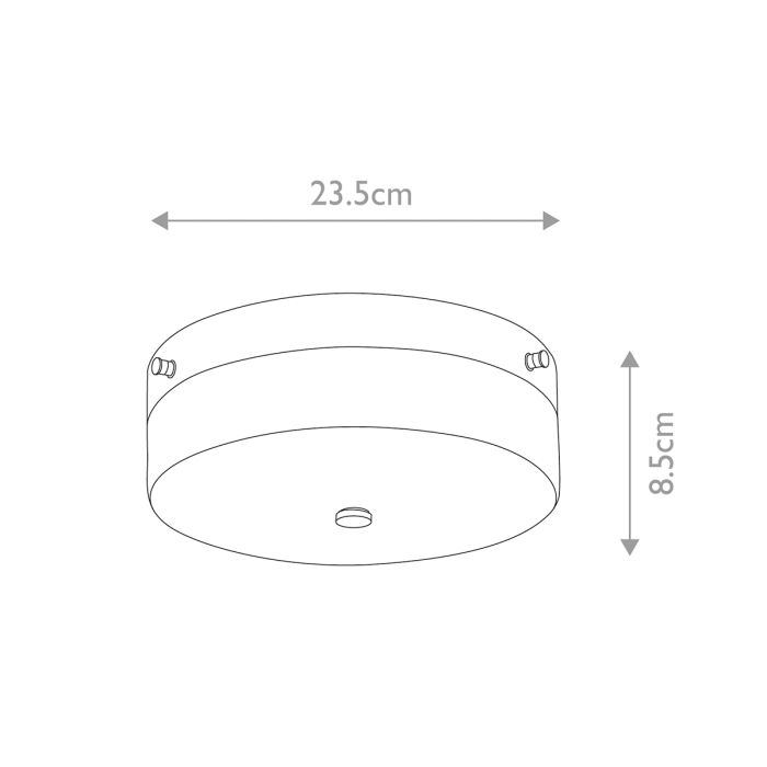 Tamar 1 Light Medium Flush - Polished Gold