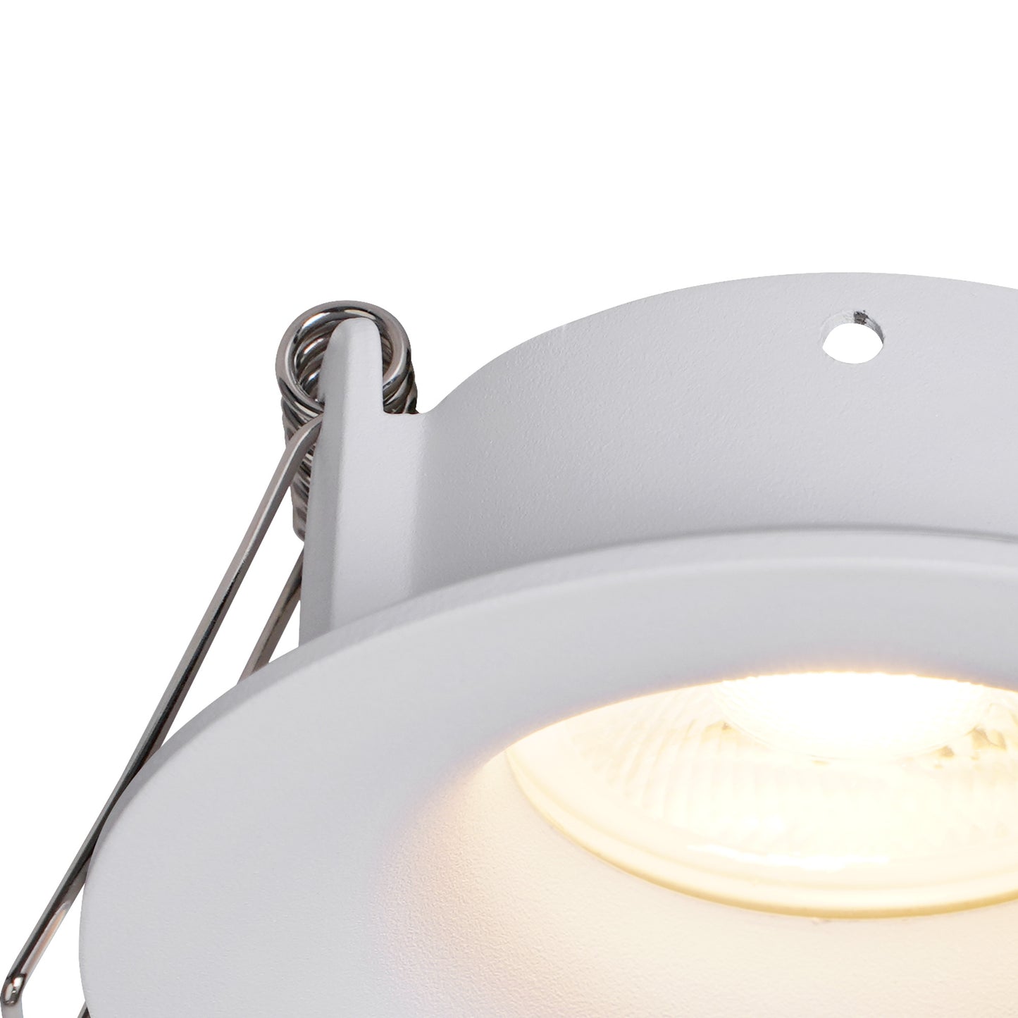 Tavira Recessed Spotlight 8.5cm Round, GU10 (Max 12W), IP54, Cut Out 68mm, White by Mantra