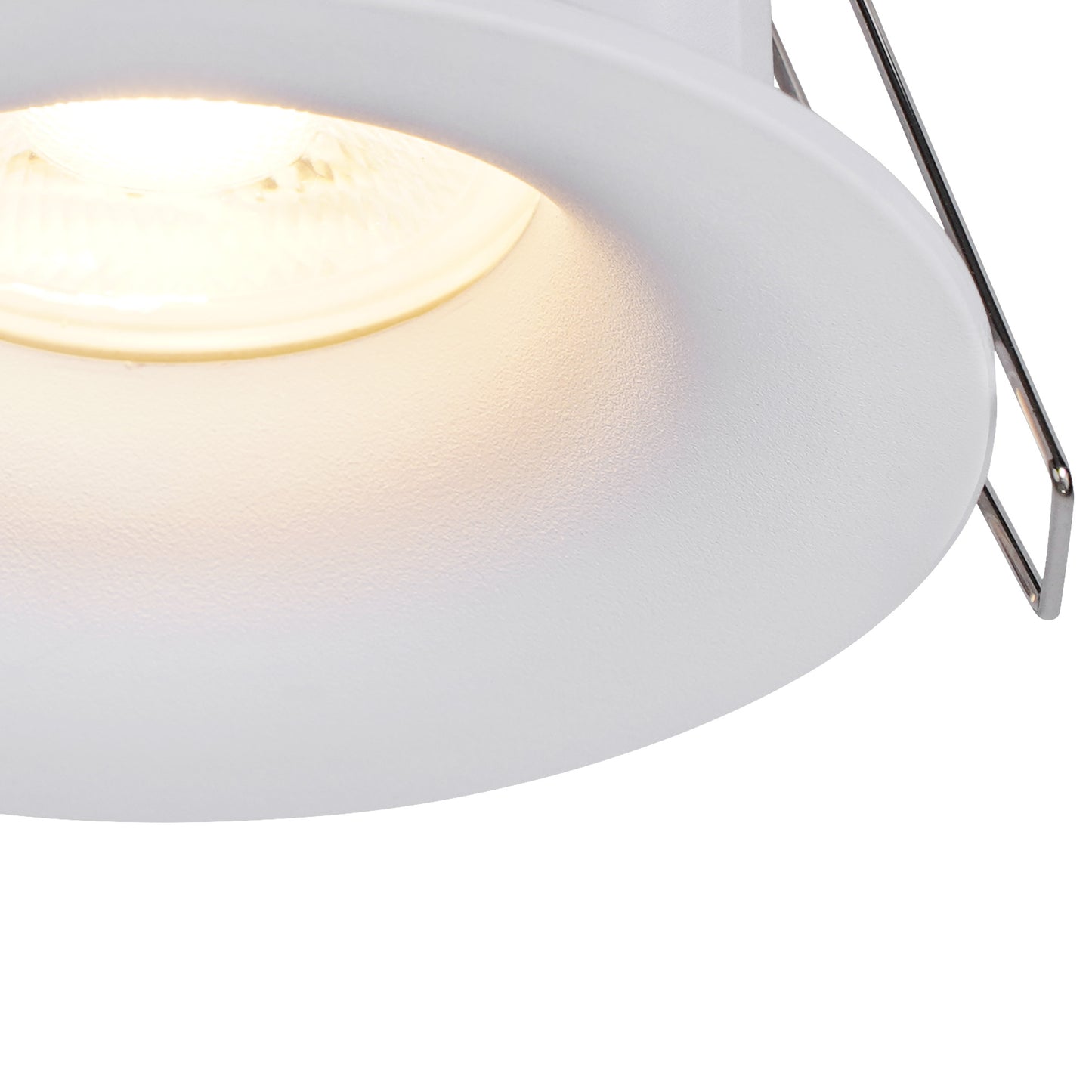 Tavira Recessed Spotlight 8.5cm Round, GU10 (Max 12W), IP54, Cut Out 68mm, White by Mantra