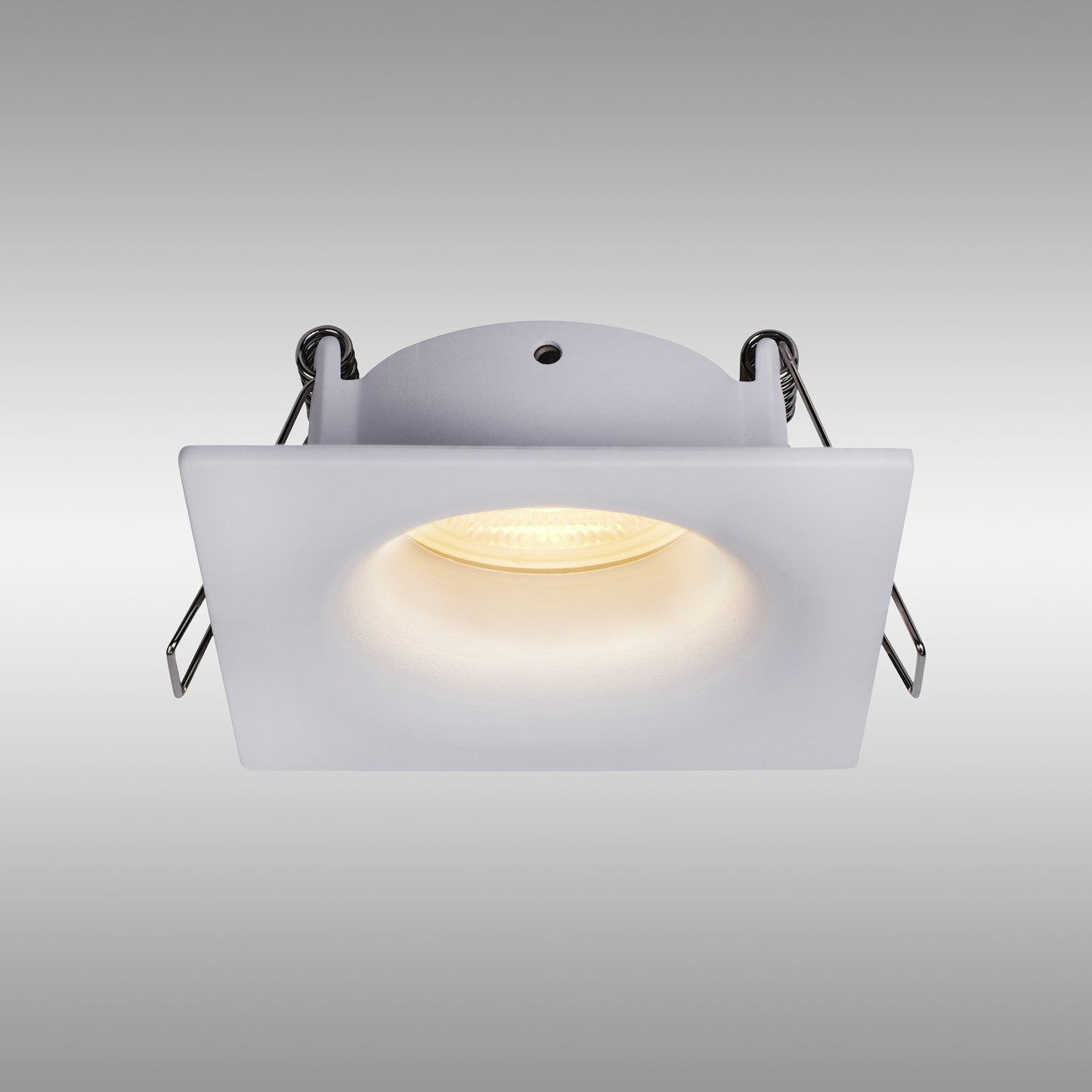 Tavira Recessed Spotlight 8.5cm Square, GU10 (Max 12W), IP54, Cut Out 68mm, White by Mantra