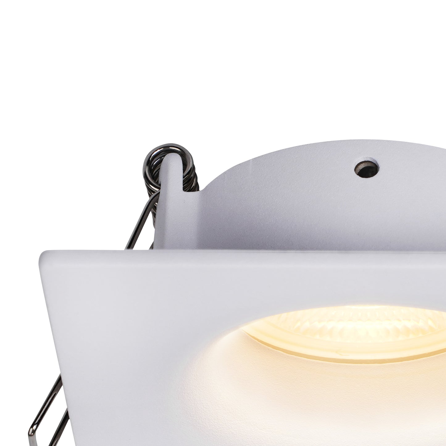 Tavira Recessed Spotlight 8.5cm Square, GU10 (Max 12W), IP54, Cut Out 68mm, White by Mantra