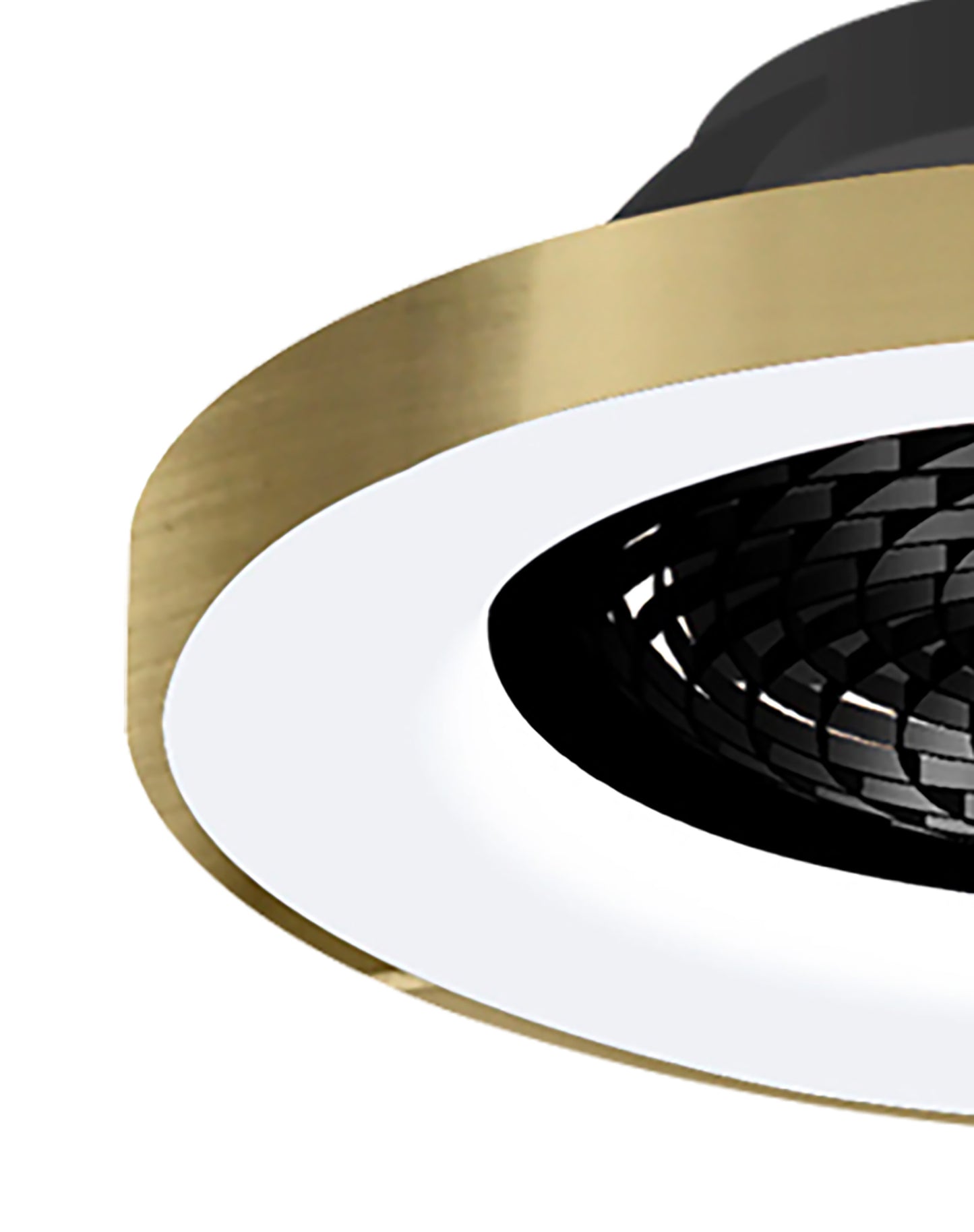 Tibet 70W LED Dimmable Ceiling Light With 35W DC Reversible Fan Remote, APP & Alexa/Google Voice, 3900lm, Gold/Black, 5yrs Warranty by Mantra