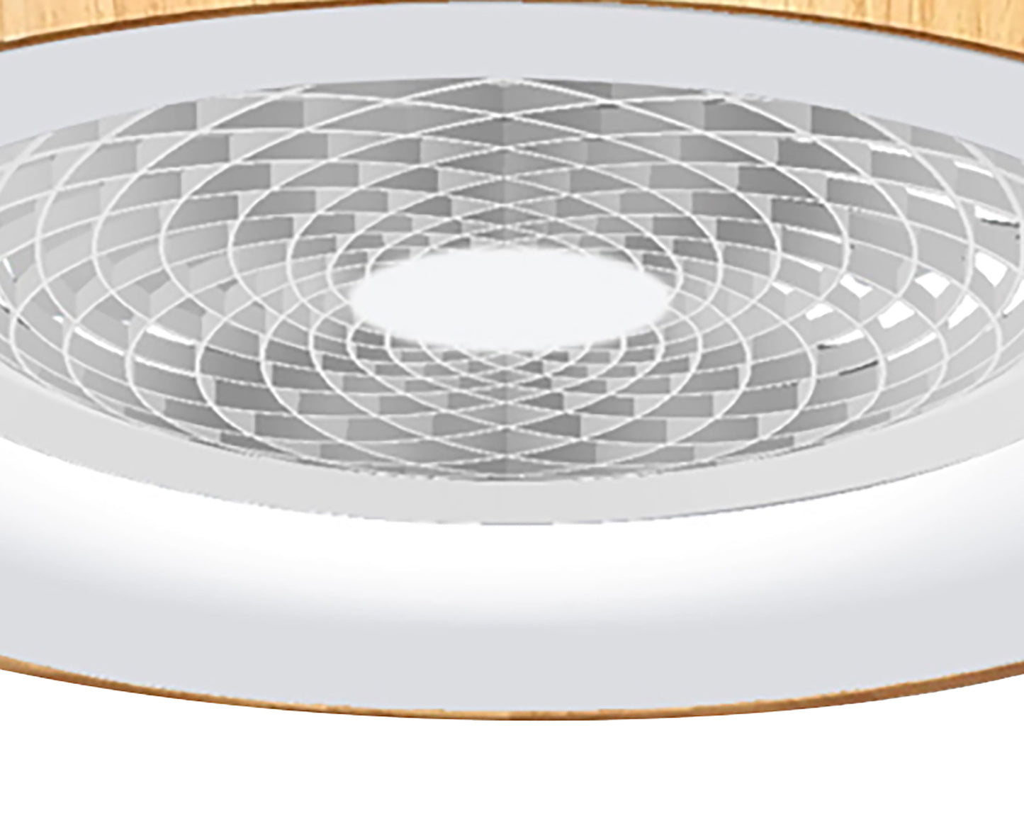 Tibet 70W LED Dimmable Ceiling Light With 35W DC Reversible Fan Remote, APP, Alexa & Google Voice, 3900lm, Wood Effect/White, 5yrs Wrnty by Mantra