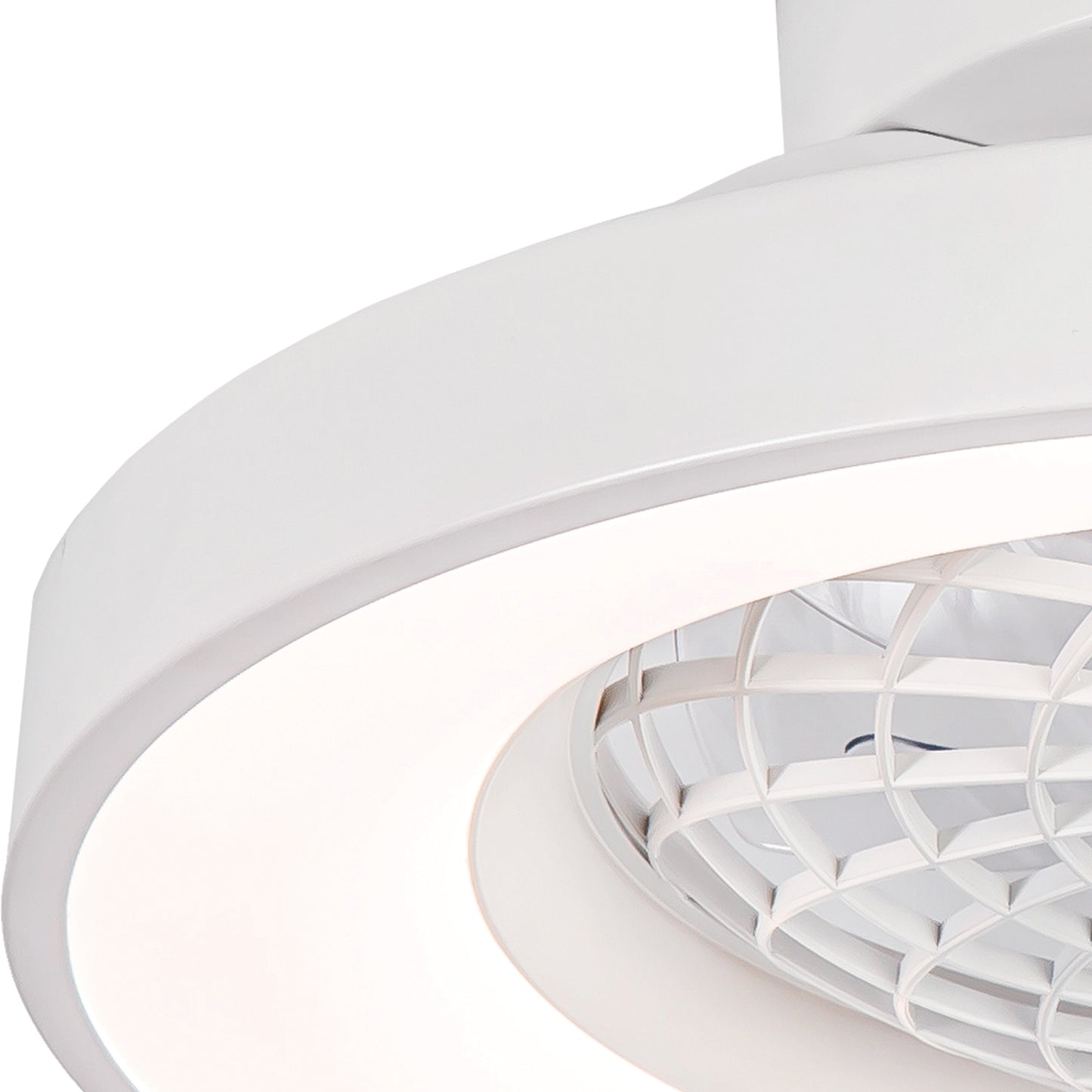 Tibet Mini 70W LED Dimmable Ceiling Light With 35W DC Reversible Fan, Remote, 3900lm, White, 5yrs Warranty by Mantra