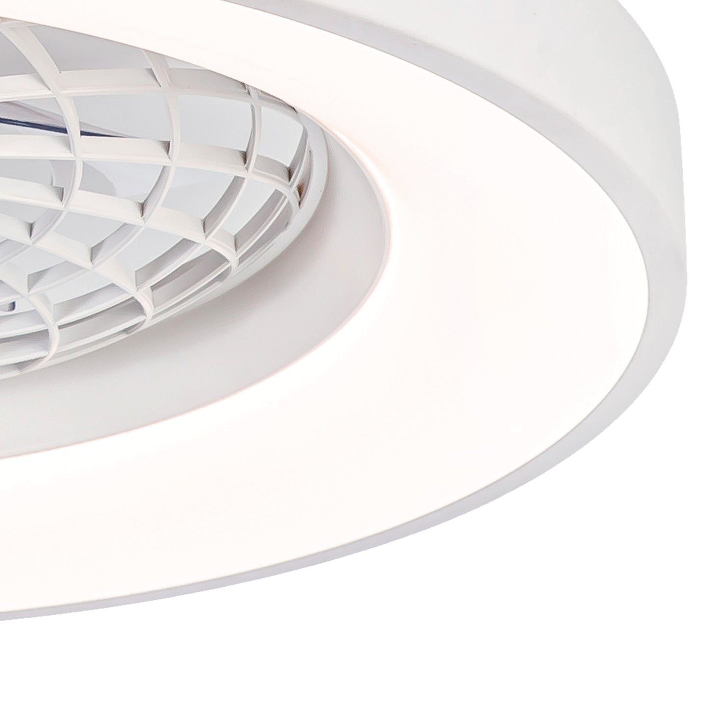 Tibet Mini 70W LED Dimmable Ceiling Light With 35W DC Reversible Fan, Remote, 3900lm, White, 5yrs Warranty by Mantra