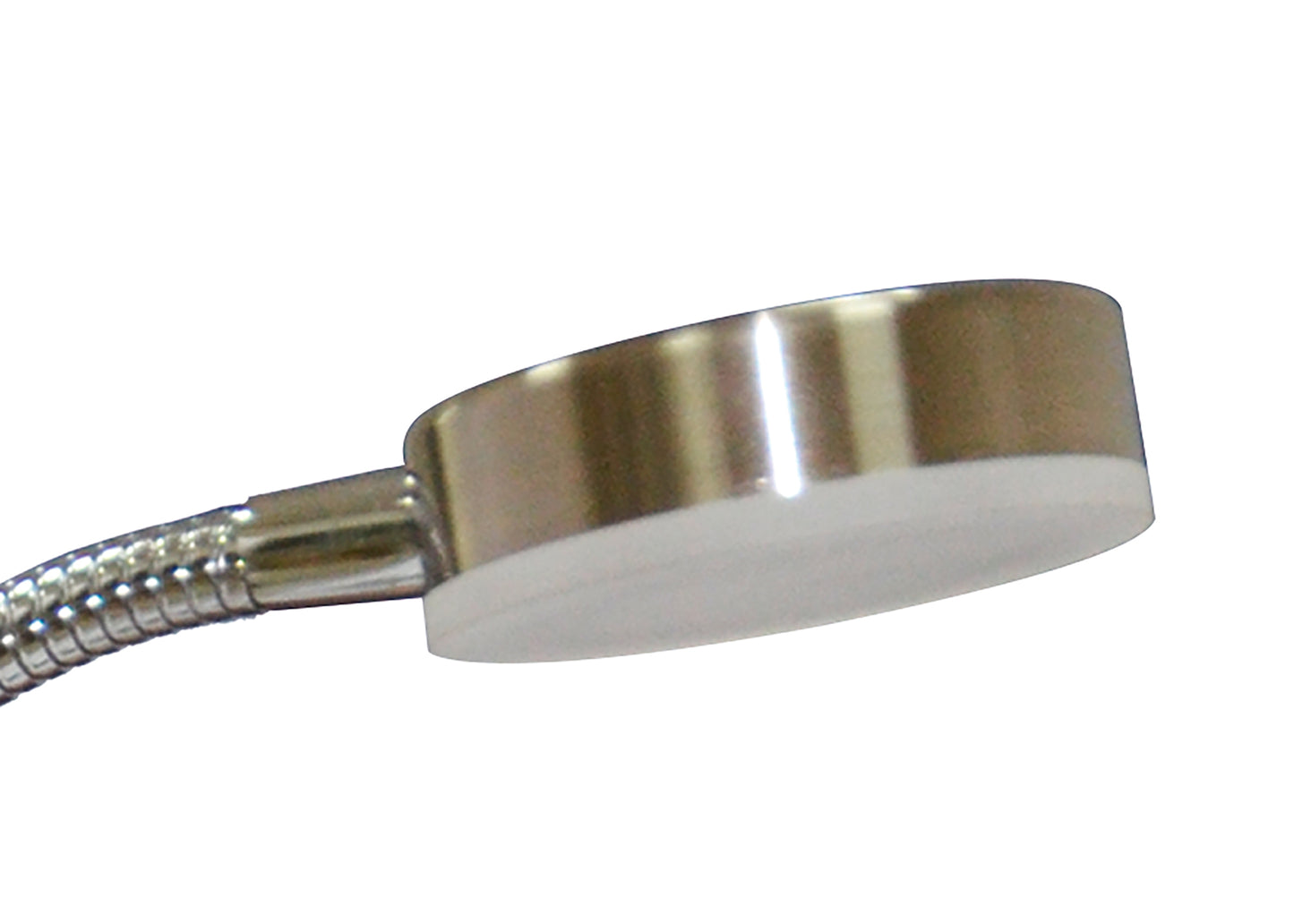 Tobias Table Lamp 1 Light 3W LED 3000K, 300lm, Satin Nickel/Frosted Acrylic/Polished Chrome, 3yrs Warranty by Mantra
