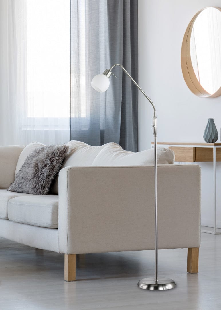 Trio Freddy - Floor lamp - White - Trio 424810107