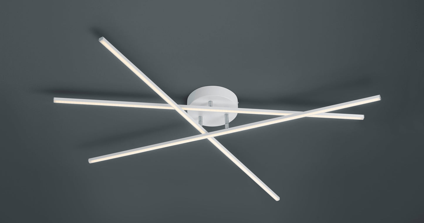 Trio Tiriac - Ceiling lamp - White Matt - Trio 671610331