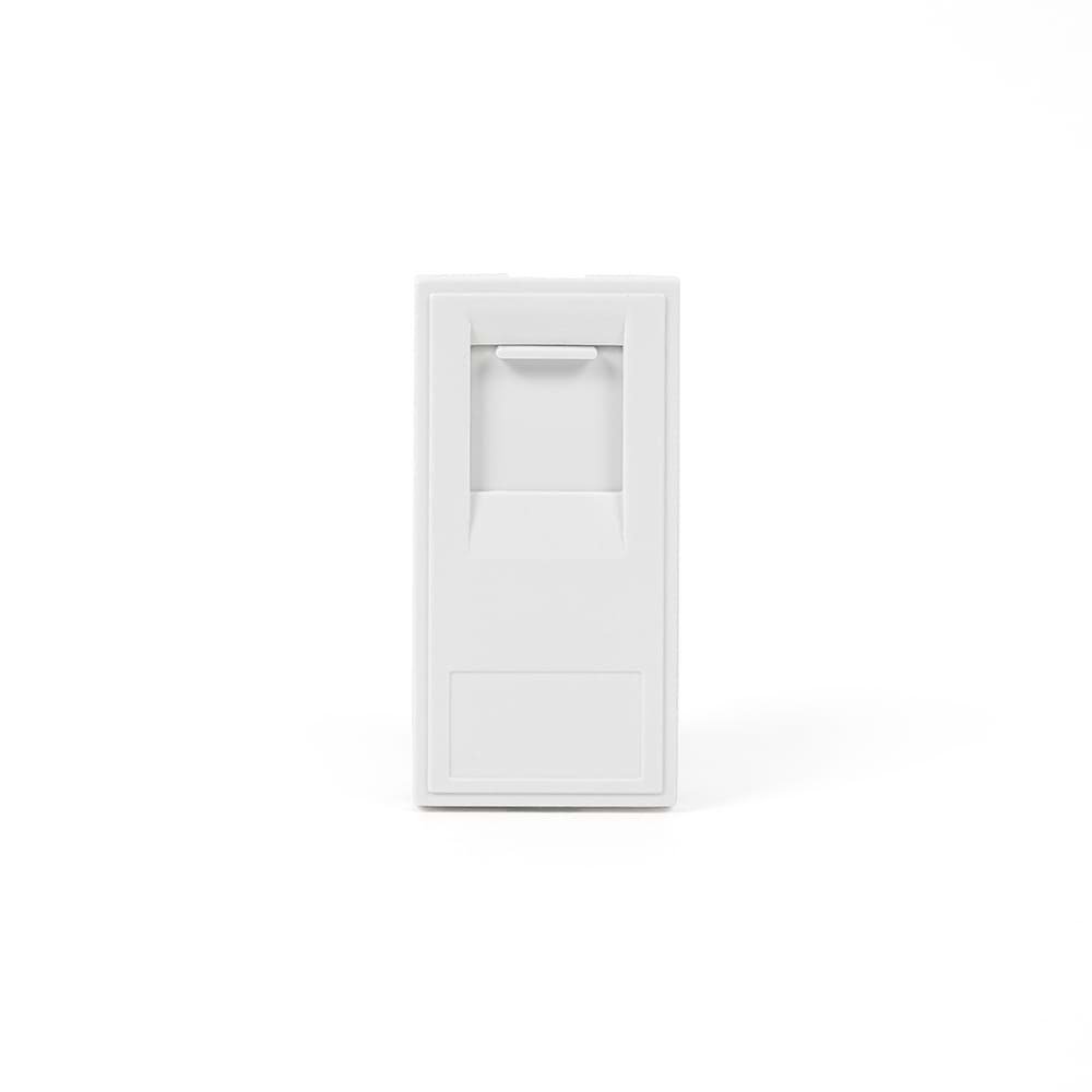 White RJ45 CAT5e EM-Euro Module