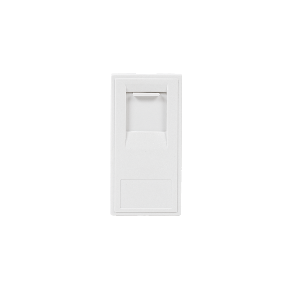 White RJ45 CAT5e EM-Euro Module