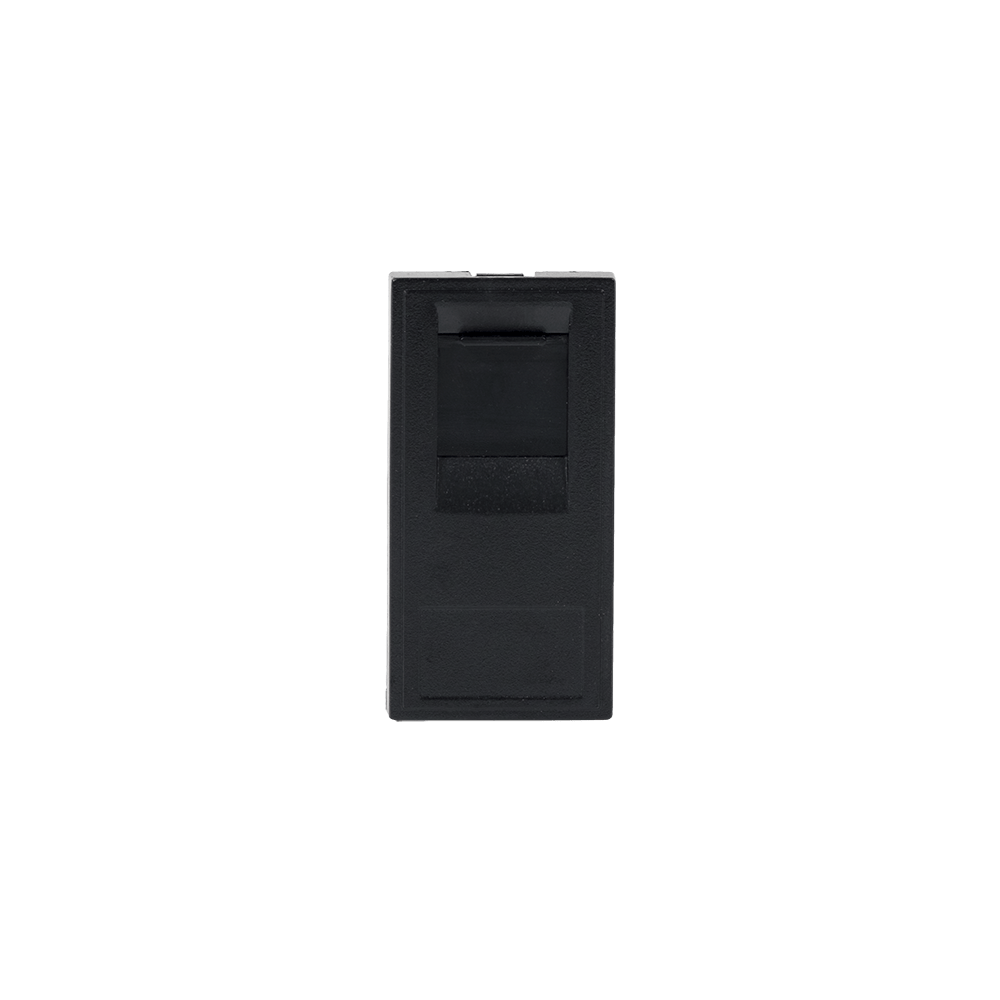 Black RJ45 CAT6 EM-Euro Module