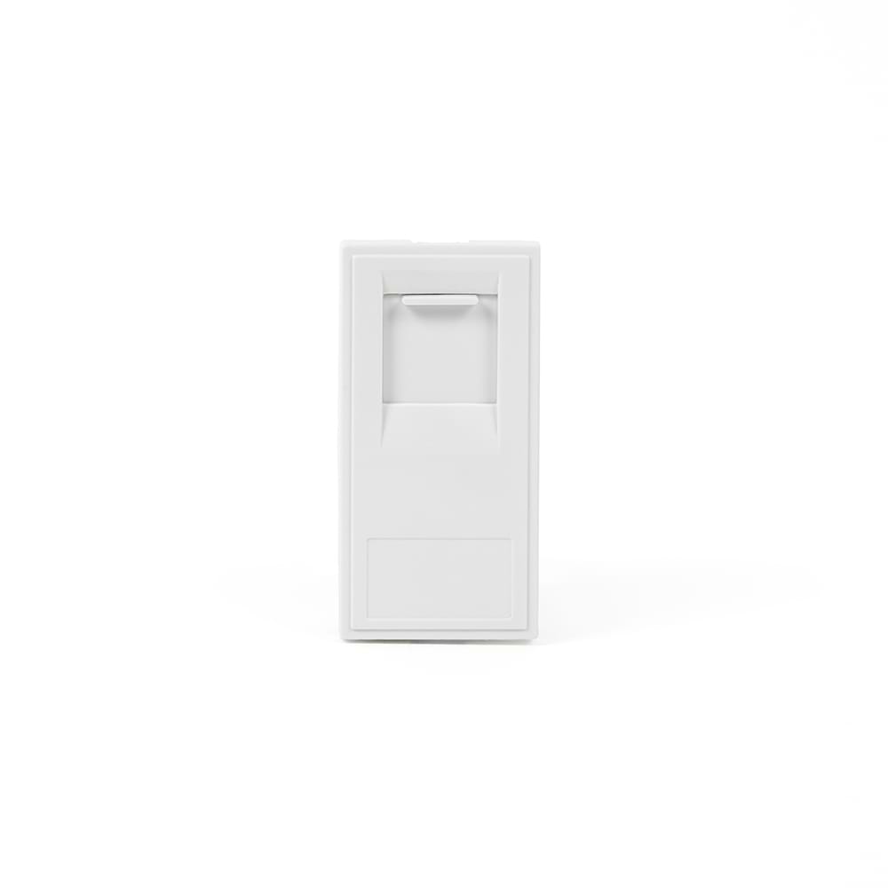White RJ45 CAT6 EM-Euro Module
