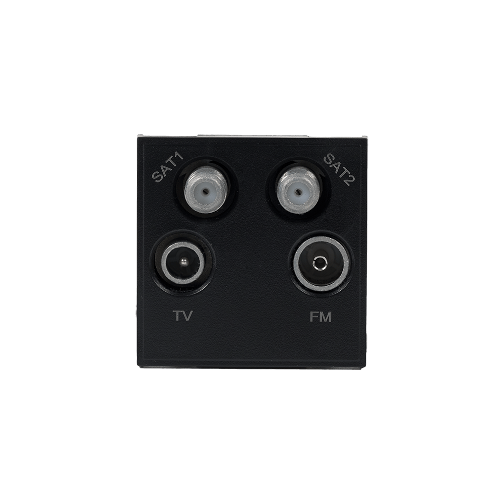 Black SAT1/SAT2/TV/Radio EM-Euro Module