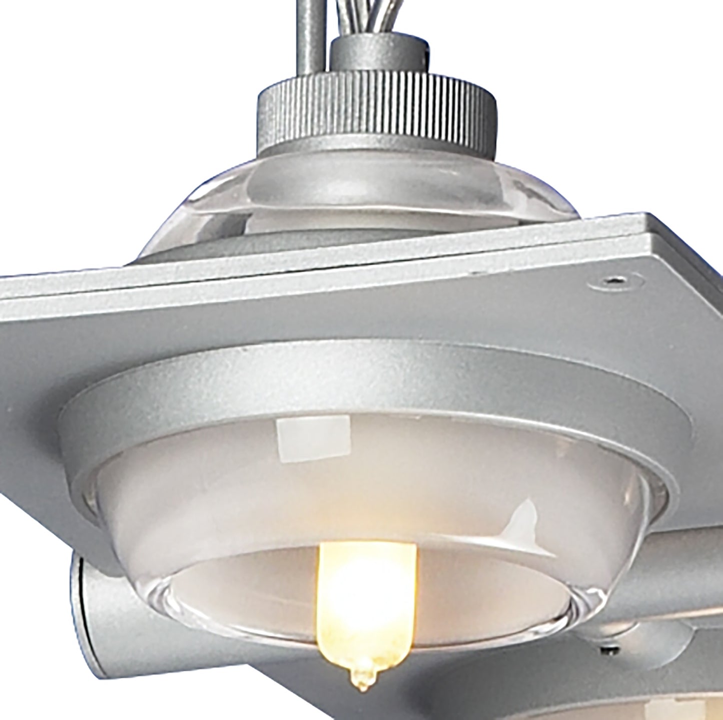 (0040 004) Ull Pendant 4 Light G9 Silver Grey by Mantra