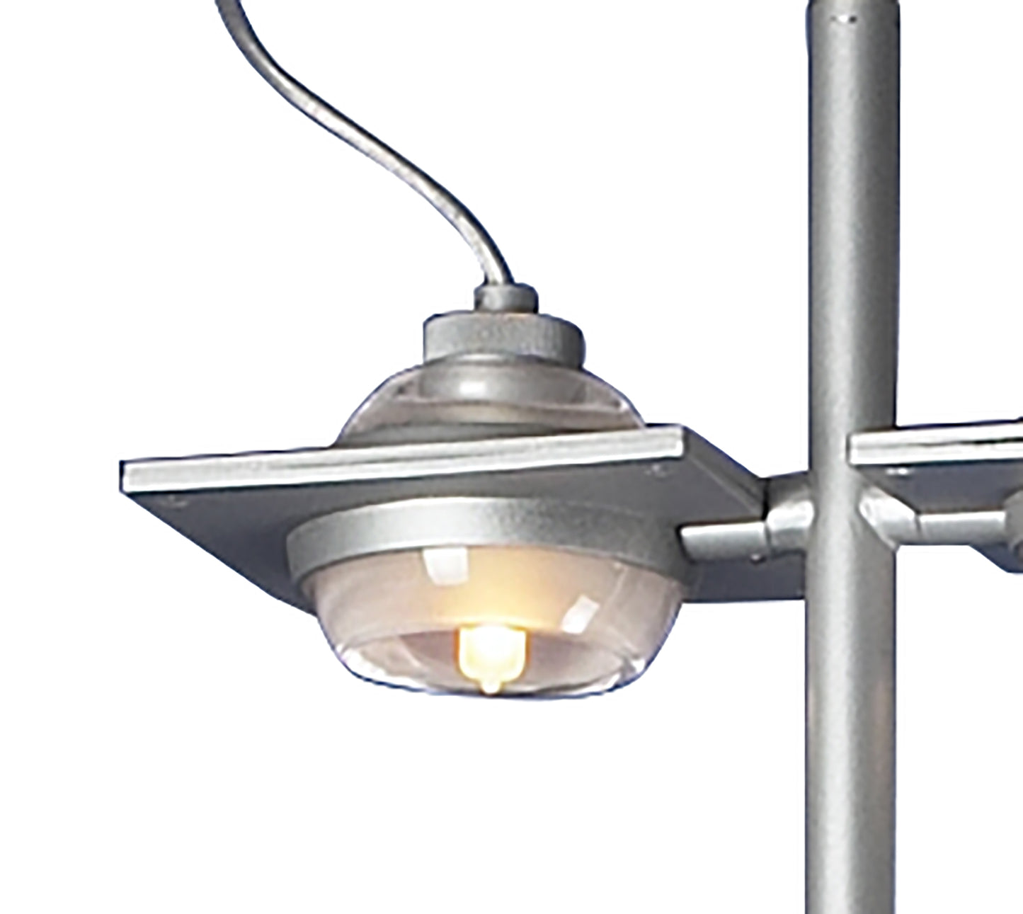 (0040 009) Ull Floor Lamp 2 Light G9 Silver Grey, NOT LED/CFL Compatible by Mantra