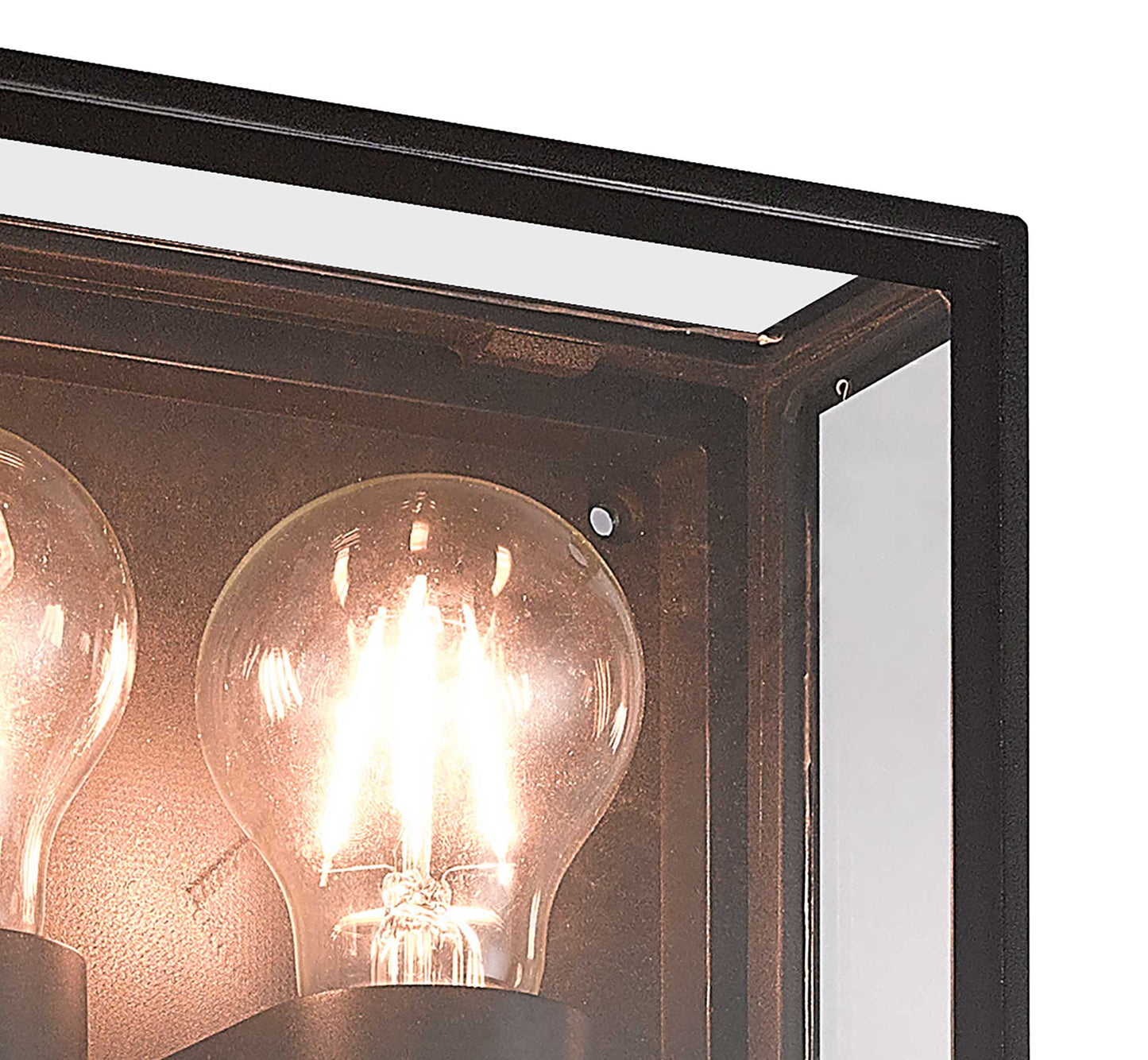 Verbier Vertical Wall Lamp, 2 x E27, IP65, Anthracite, 2yrs Warranty by Mantra