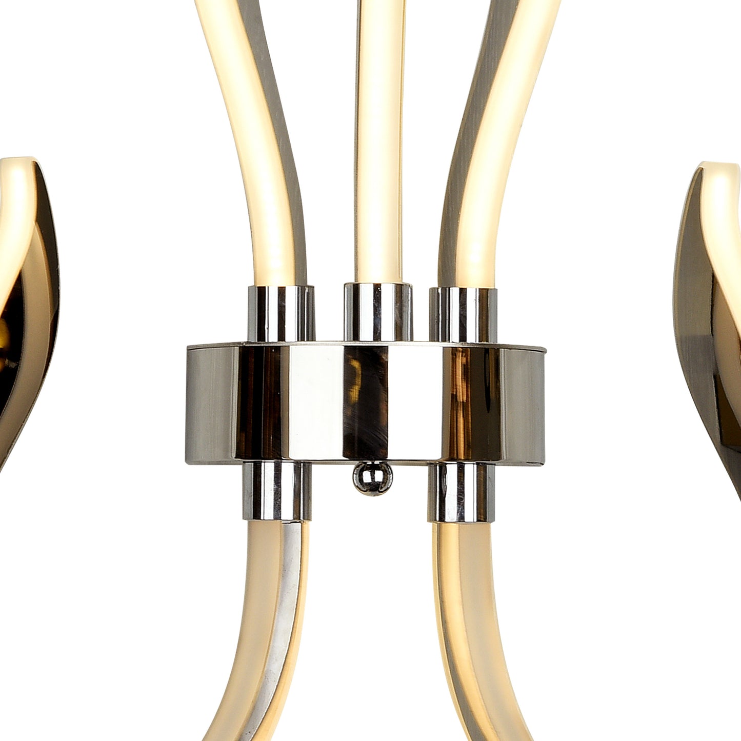 Versailles Wall LED Light 30W Dimmable, 1500lm, 3000K Polished Chrome/White Acrylic, 3yrs Warranty by Mantra