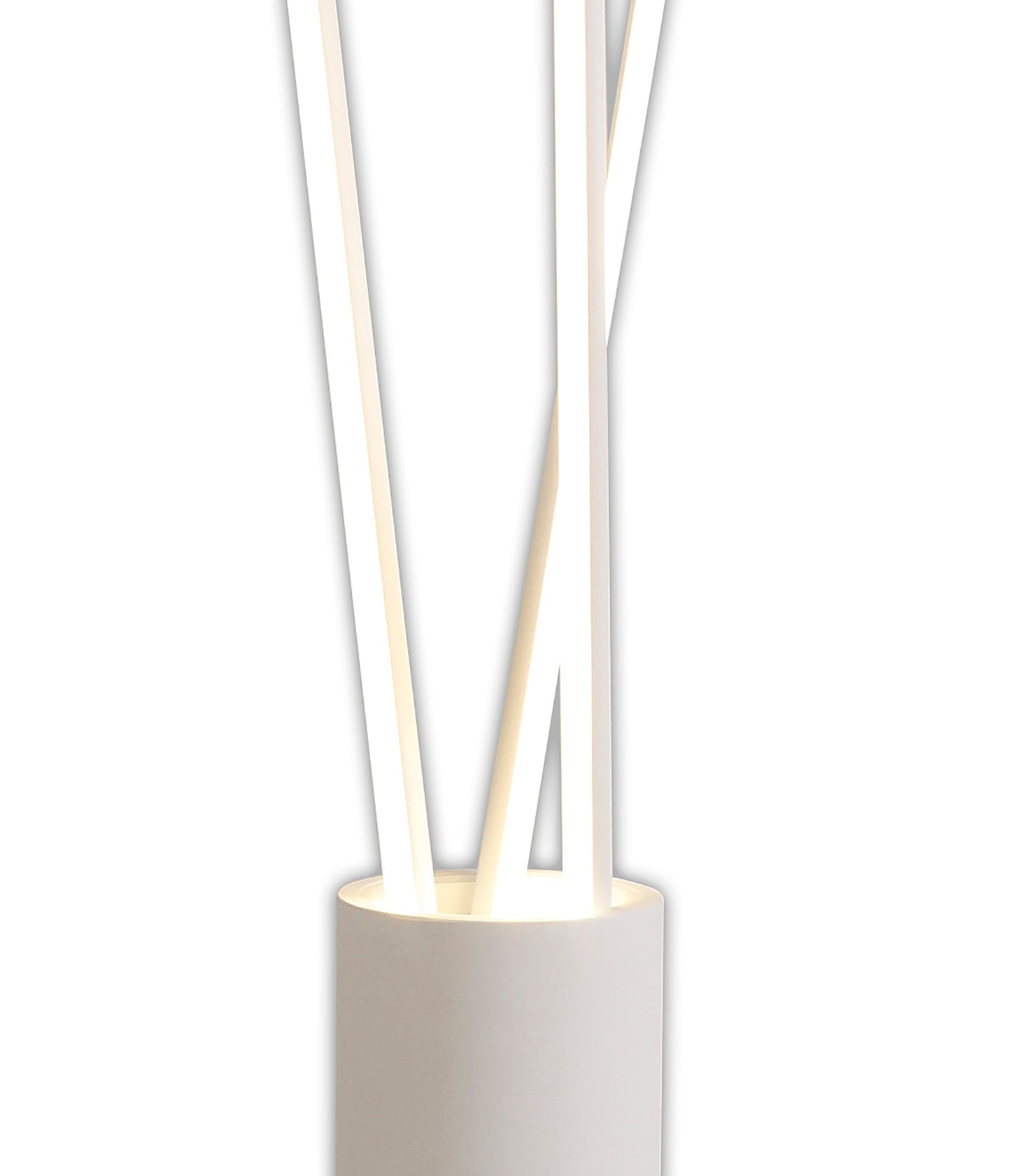 Vertical 3 Light Floor Lamp, 60W LED, 3000K, 3600lm, Dimmable, White, 3yrs Warranty by Mantra