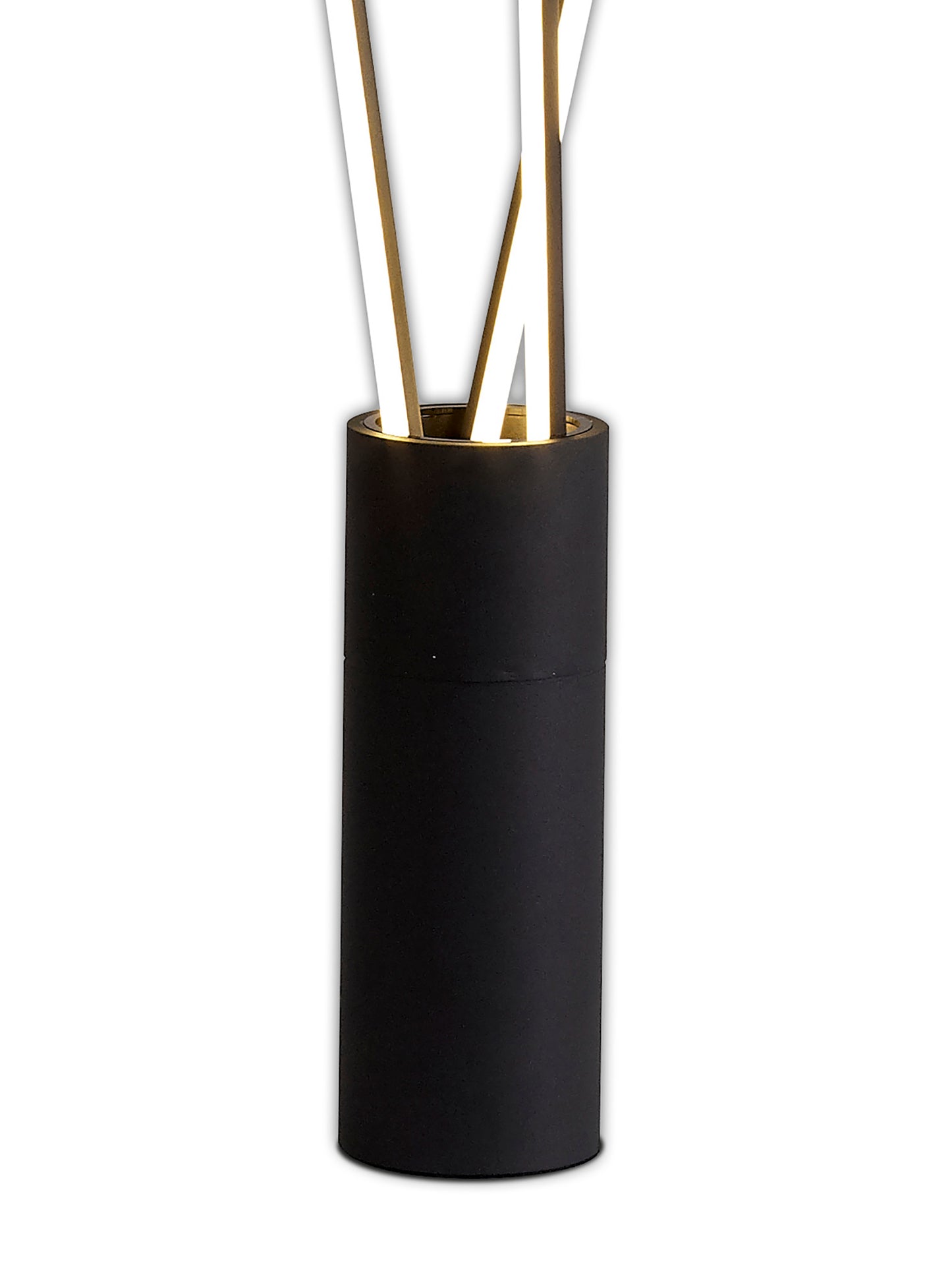 Vertical 3 Light Floor Lamp, 60W LED, 3000K, 3600lm, Dimmable, Black, 3yrs Warranty by Mantra