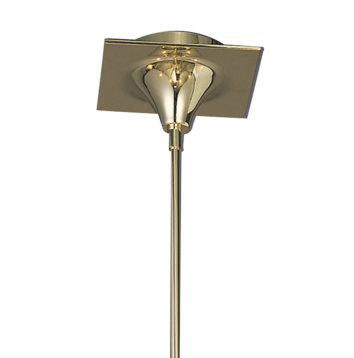 Viena Telescopic Pendant Round 8 Light G9, Polished Brass by Mantra