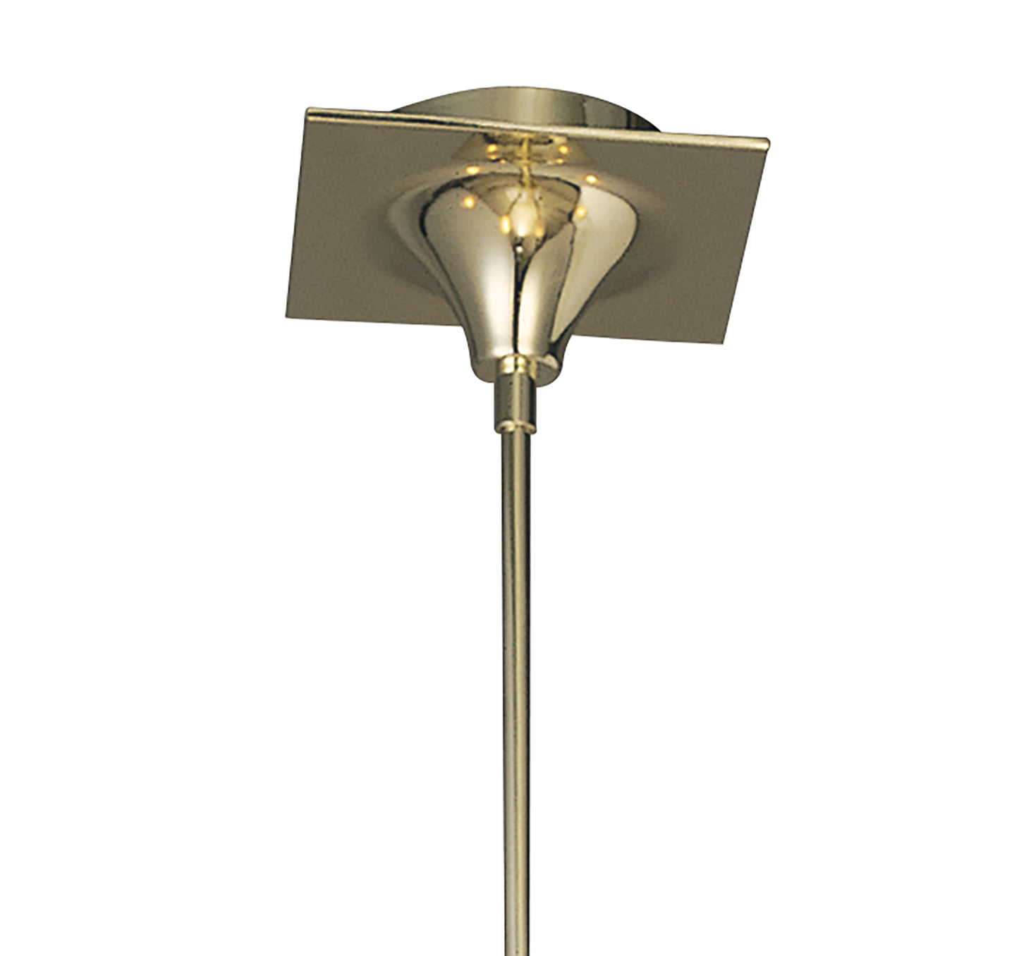 Viena Telescopic Pendant Round 6 Light G9, Polished Brass by Mantra