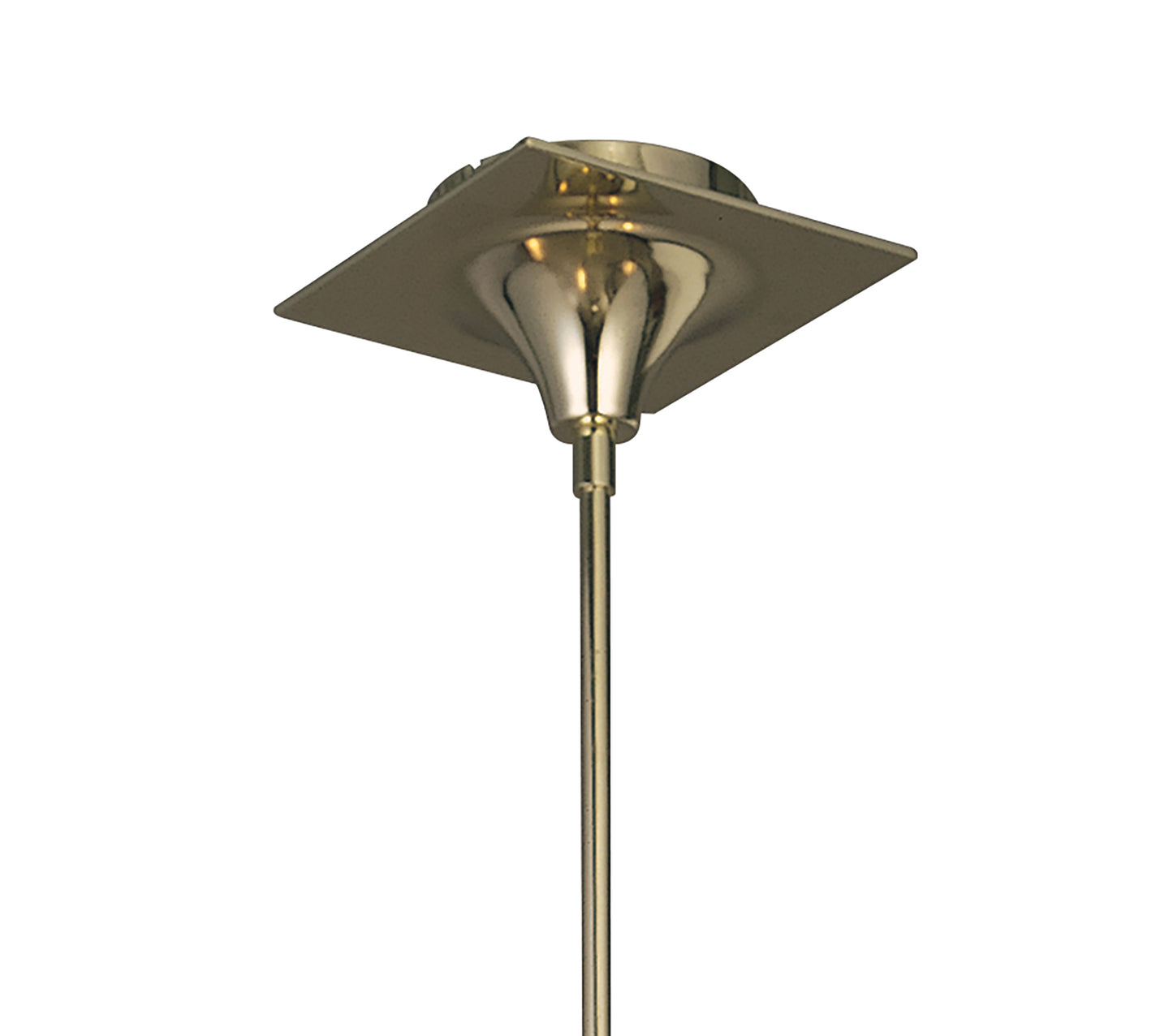 Viena Telescopic Pendant Round 4 Light G9, Polished Brass by Mantra