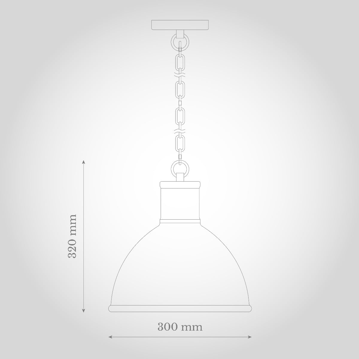 Wardour Industrial Bay Pendant Light Matt Black - Soho Lighting