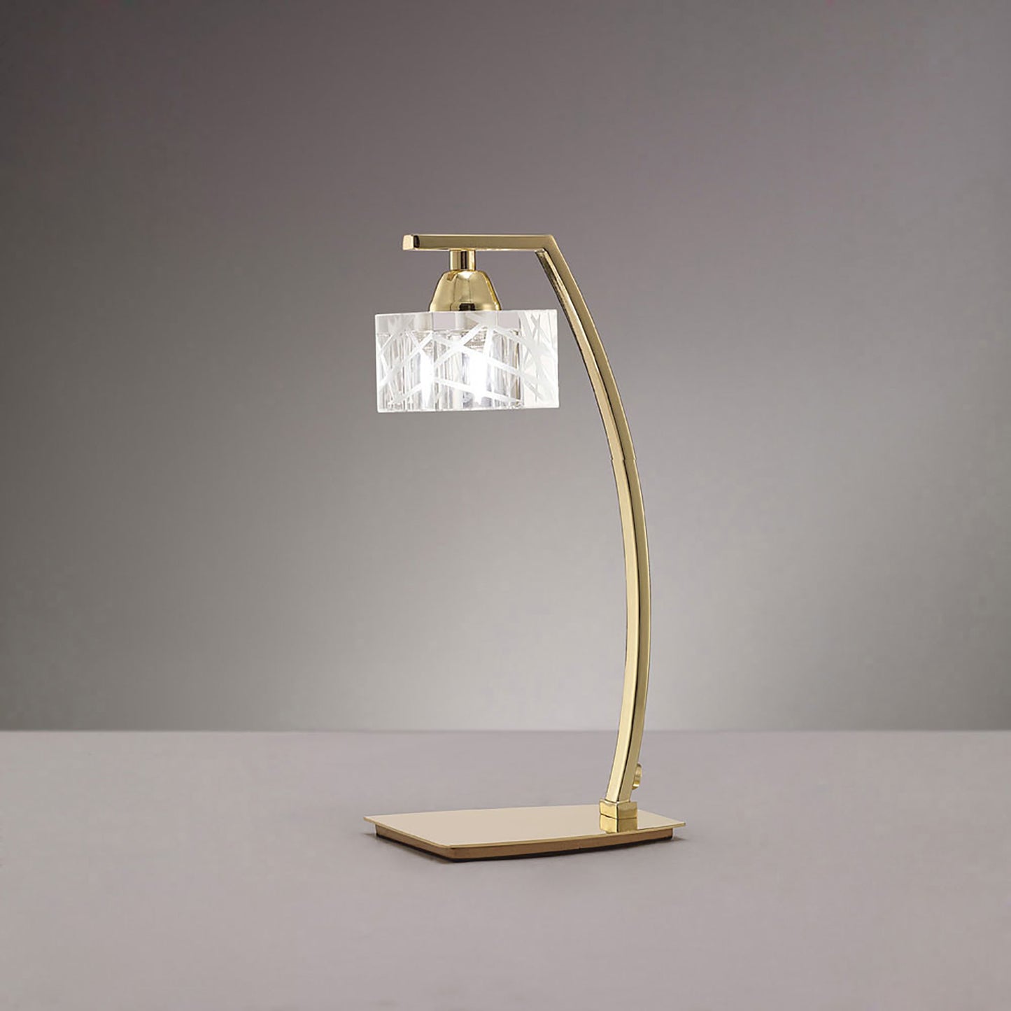 Zen Table Lamp 1 Light G9, Polished Brass by Mantra